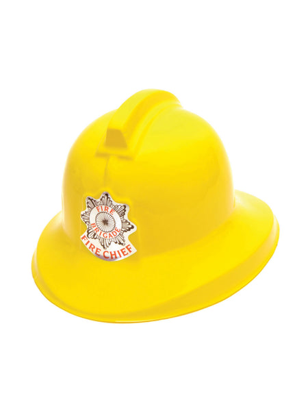 Yellow Plastic Fireman Helmet