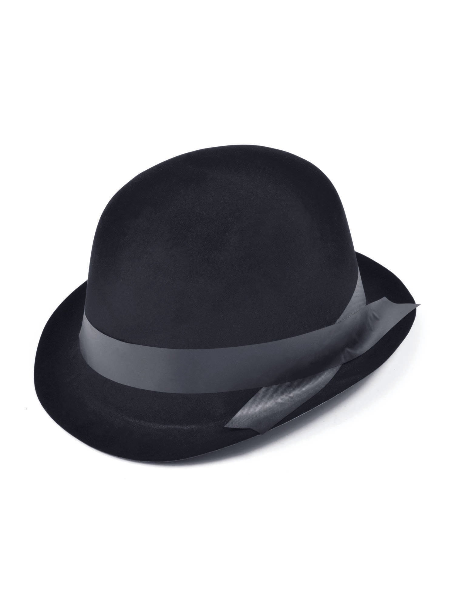 Bowler, Black, Generic, Hat, One Size, Front