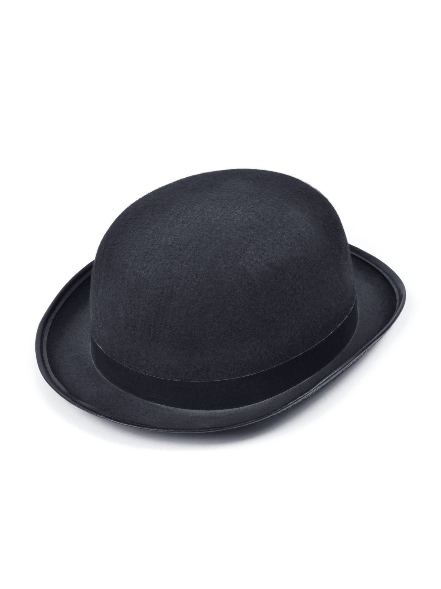 Bowler, Black, Generic, Hat, One Size, Front