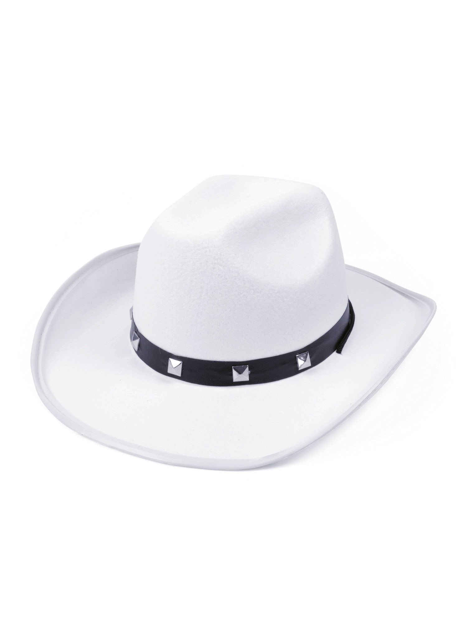 Western, White, Generic, Hat, One Size, Front