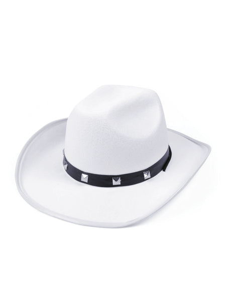 White Cowboy Studded Hat