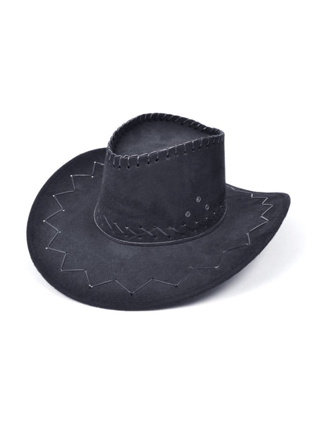 Black Stitched Cowboy Hat