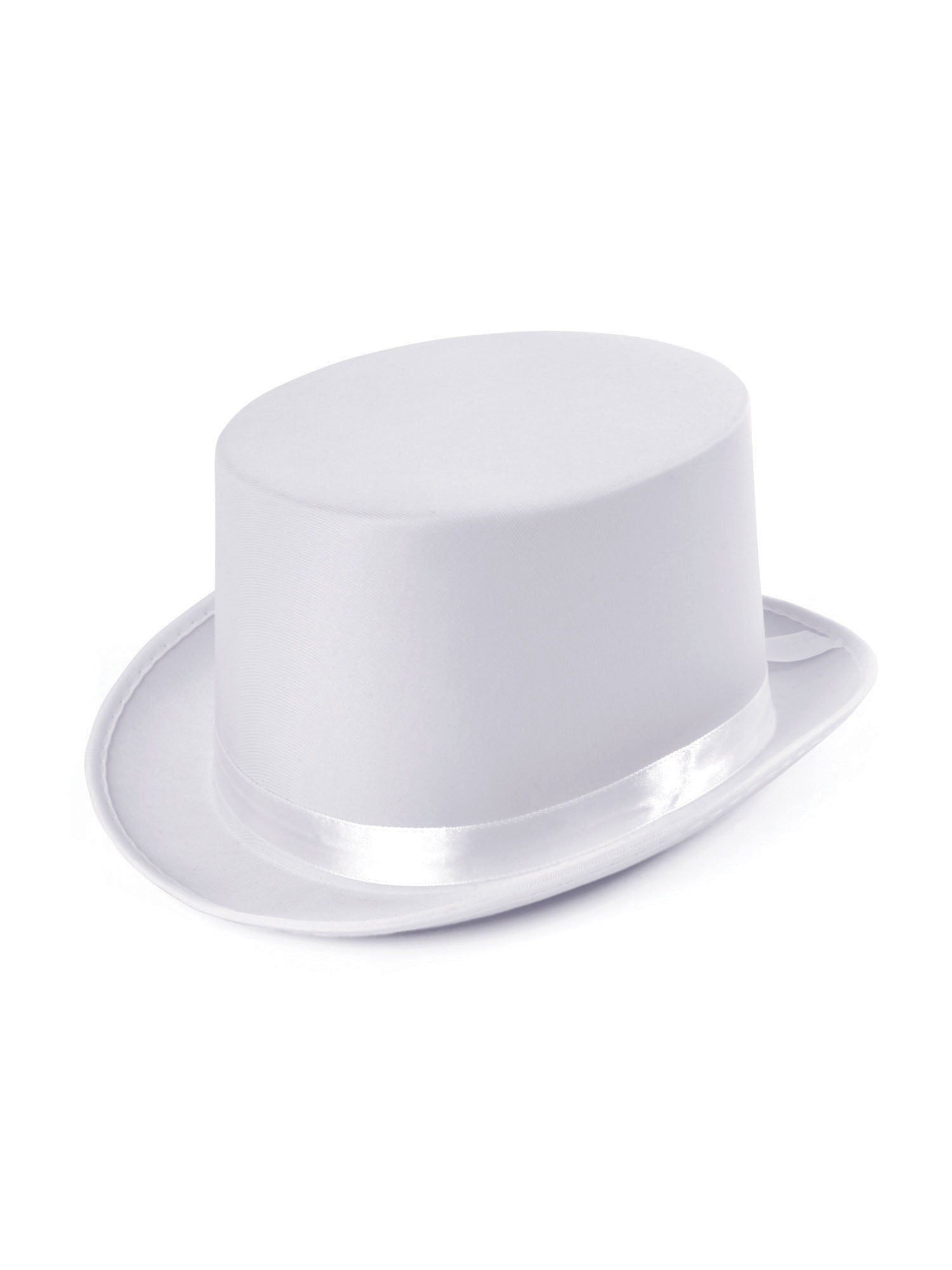 Top Hat, White, Generic, Hat, One Size, Front