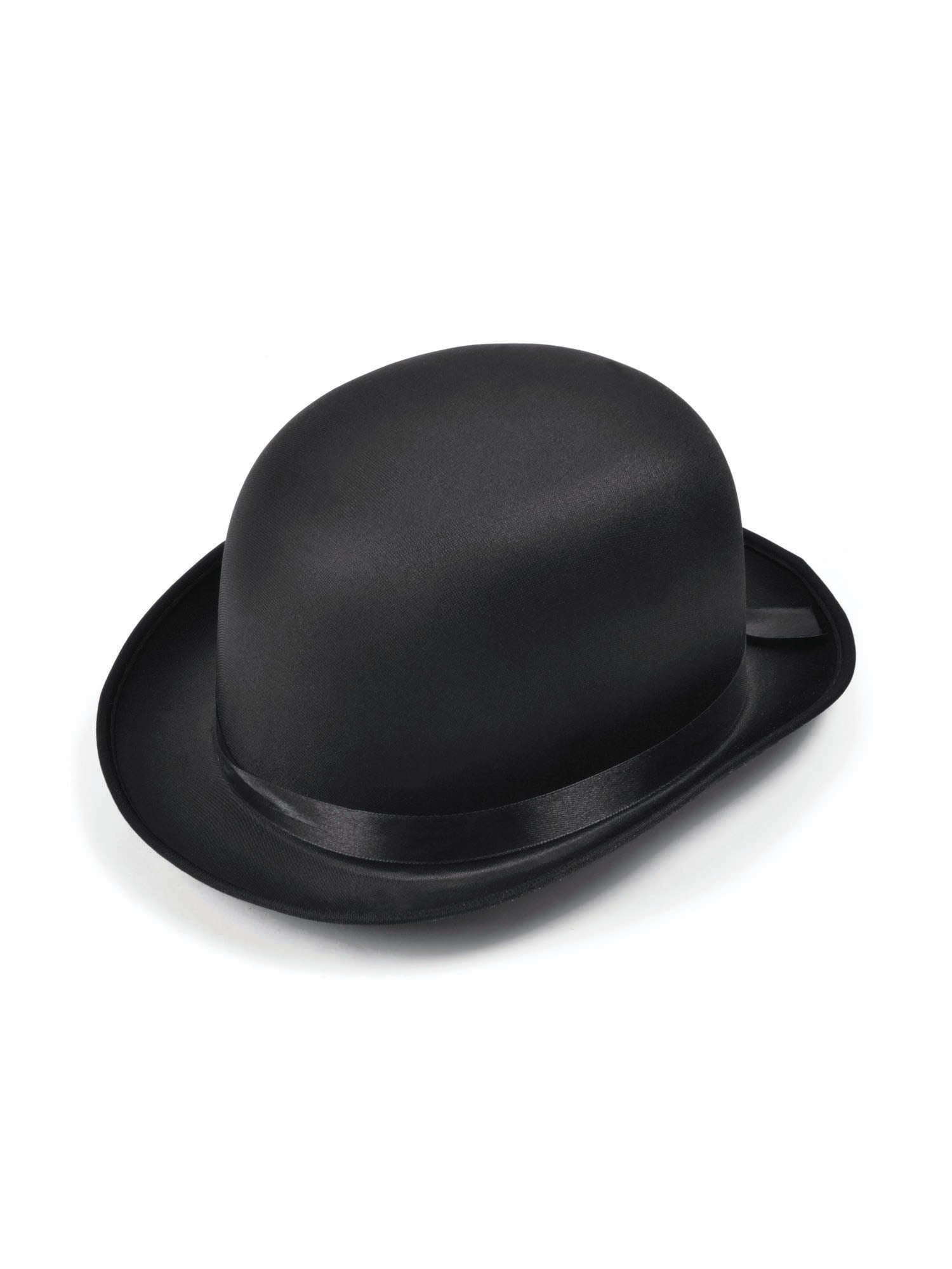 Bowler, Black, Generic, Hat, One Size, Front