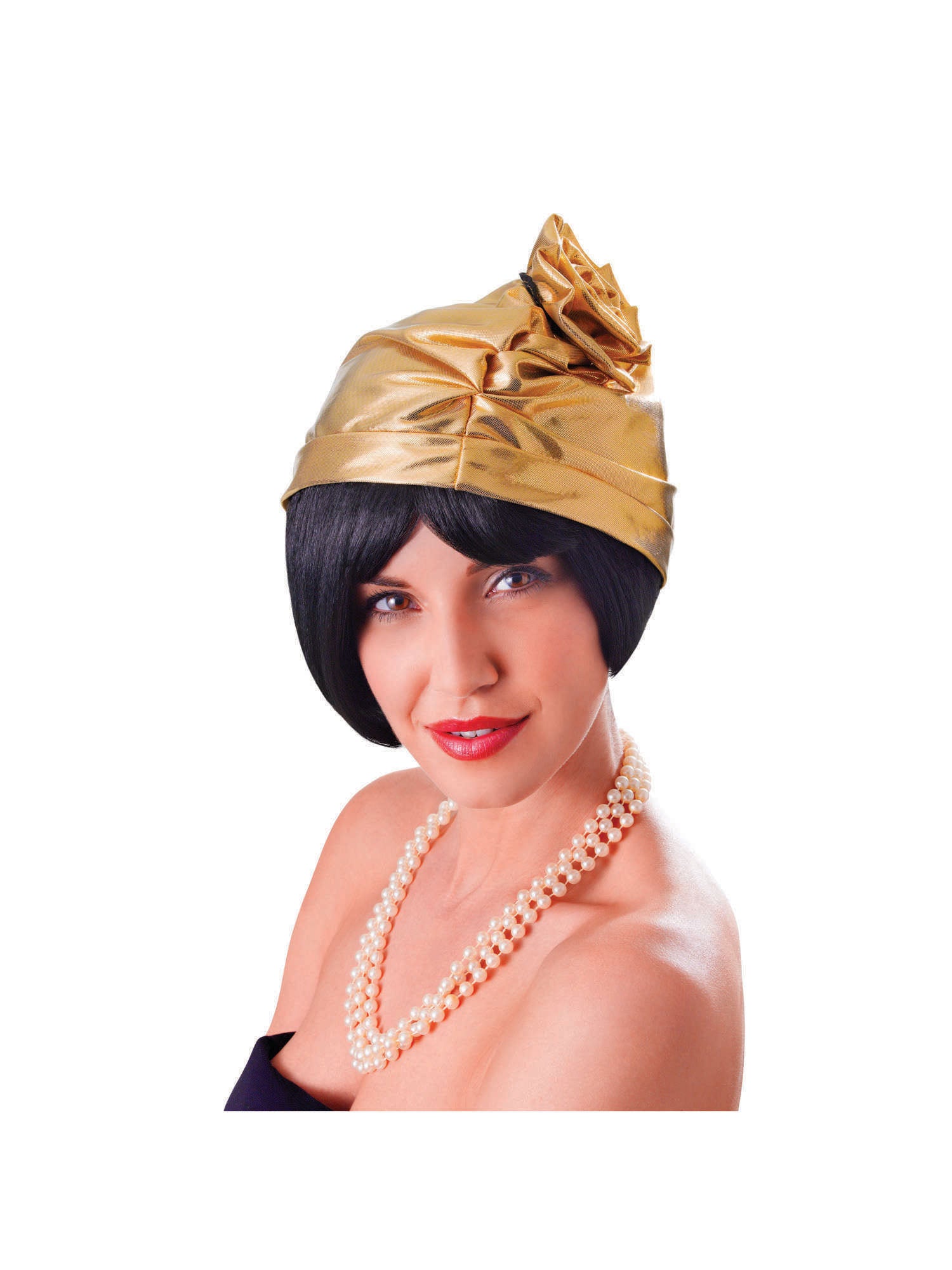 Flapper, Gold, Generic, Hat, One Size, Front