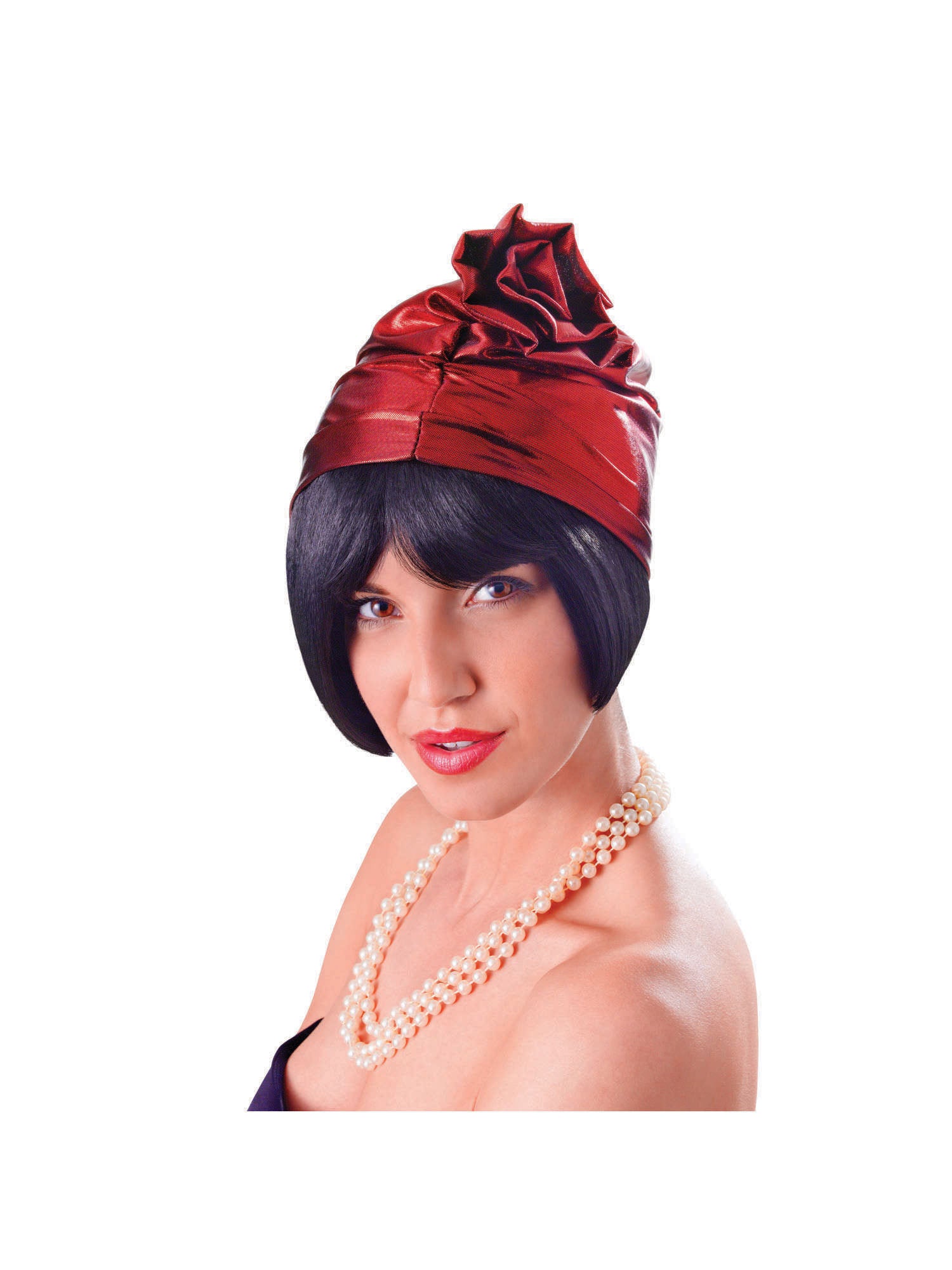 Flapper, Red, Generic, Hat, One Size, Front