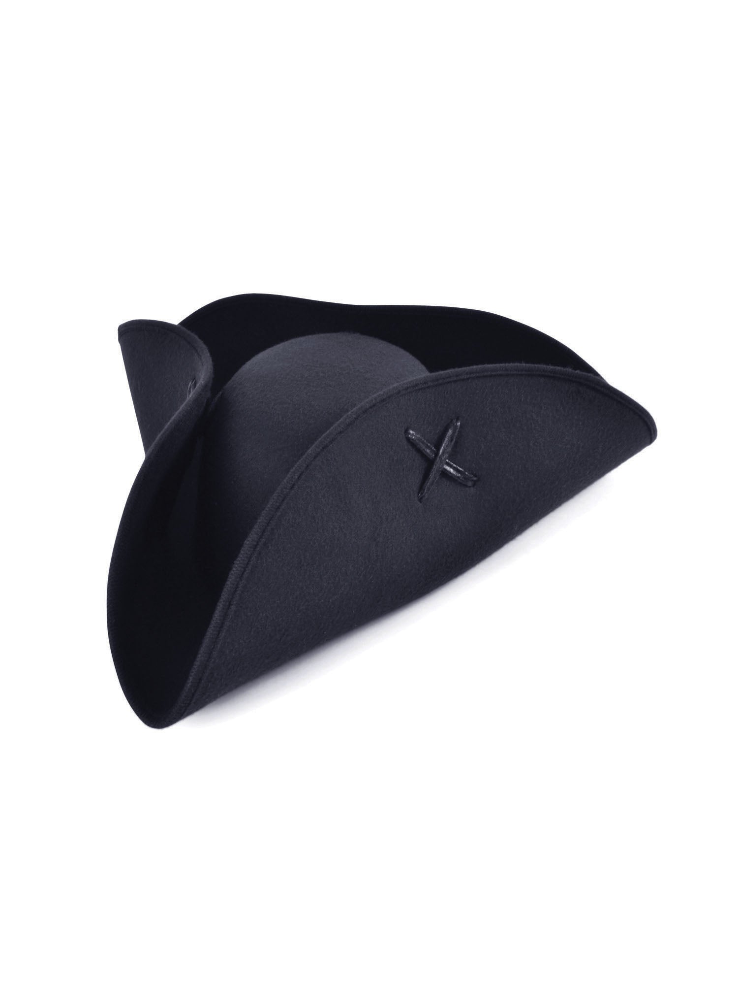 Pirate, Black, Generic, Hat, One Size, Front