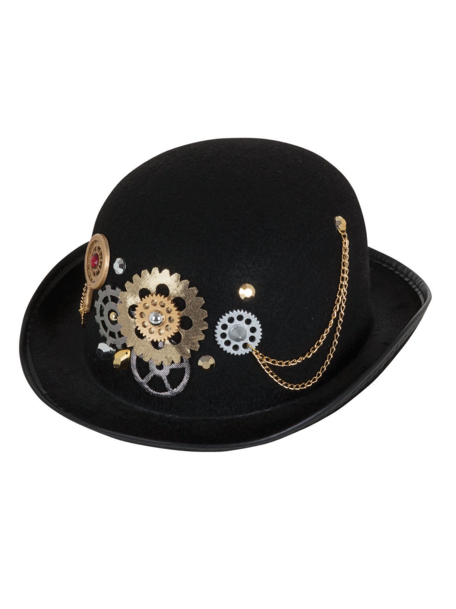 Steampunk, Black, Generic, Hat, One Size, Front