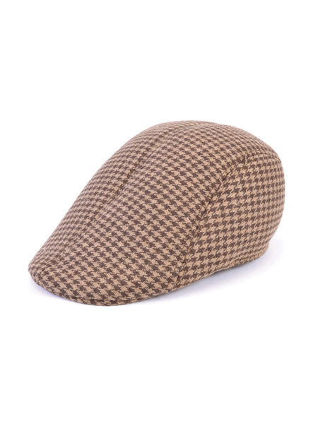 Brown Tweed Flat Cap