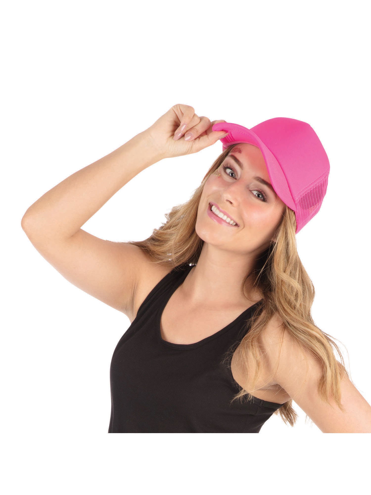 1980s, pink, Generic, Hat, , Front