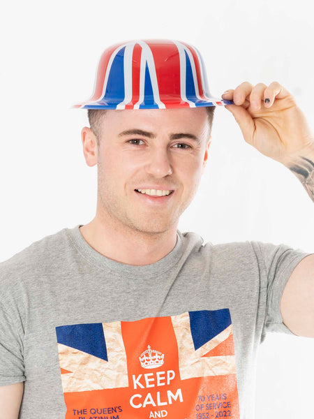 Adult Union Jack Bowler Hat