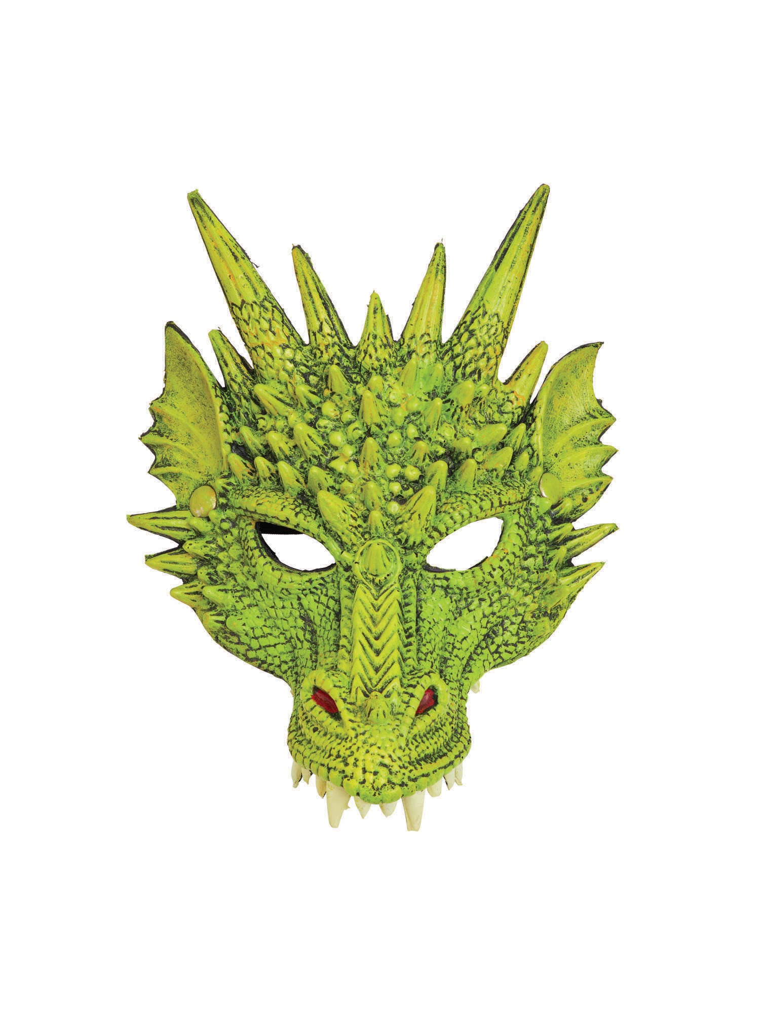 Dragon, Green, Generic, Mask, One Size, Front