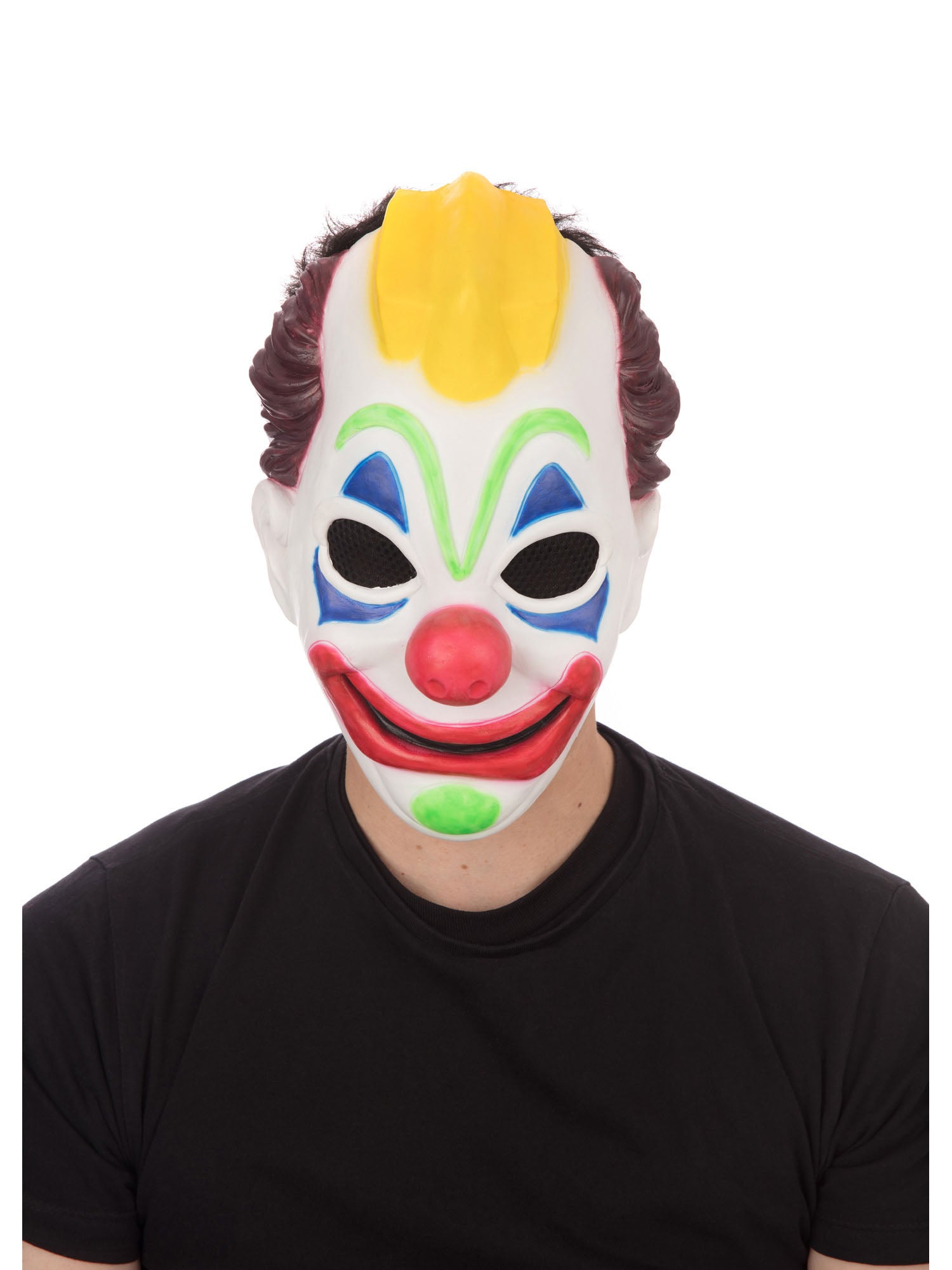 Clown, Multi, Generic, Mask, One Size, Front