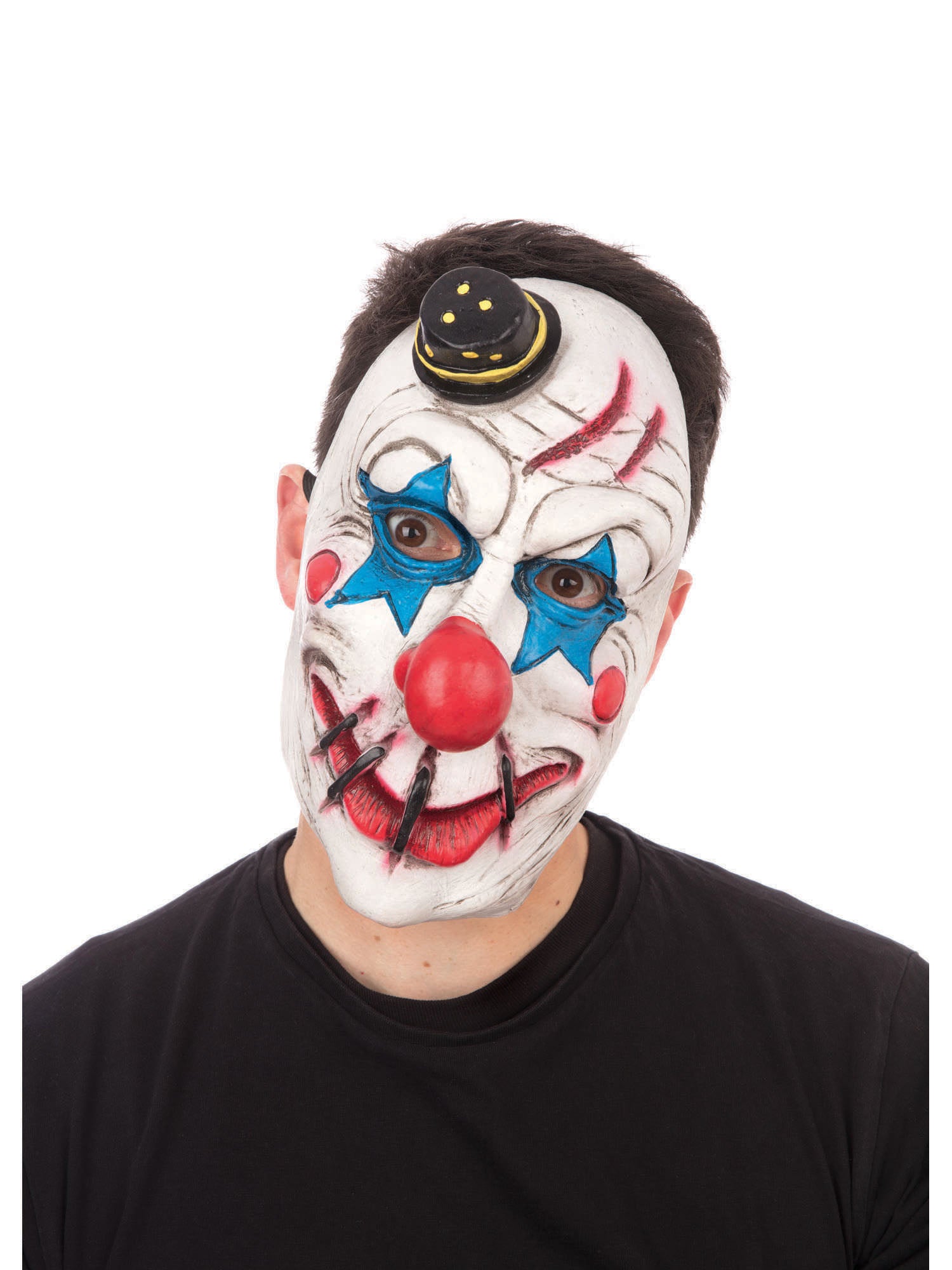 Clown, Multi, Generic, Mask, One Size, Front