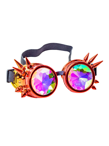 Orange and Red Orange & Red Kaleidoscope Goggles Costume Accessory