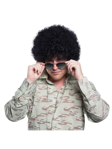 Black 70's Afro Wig