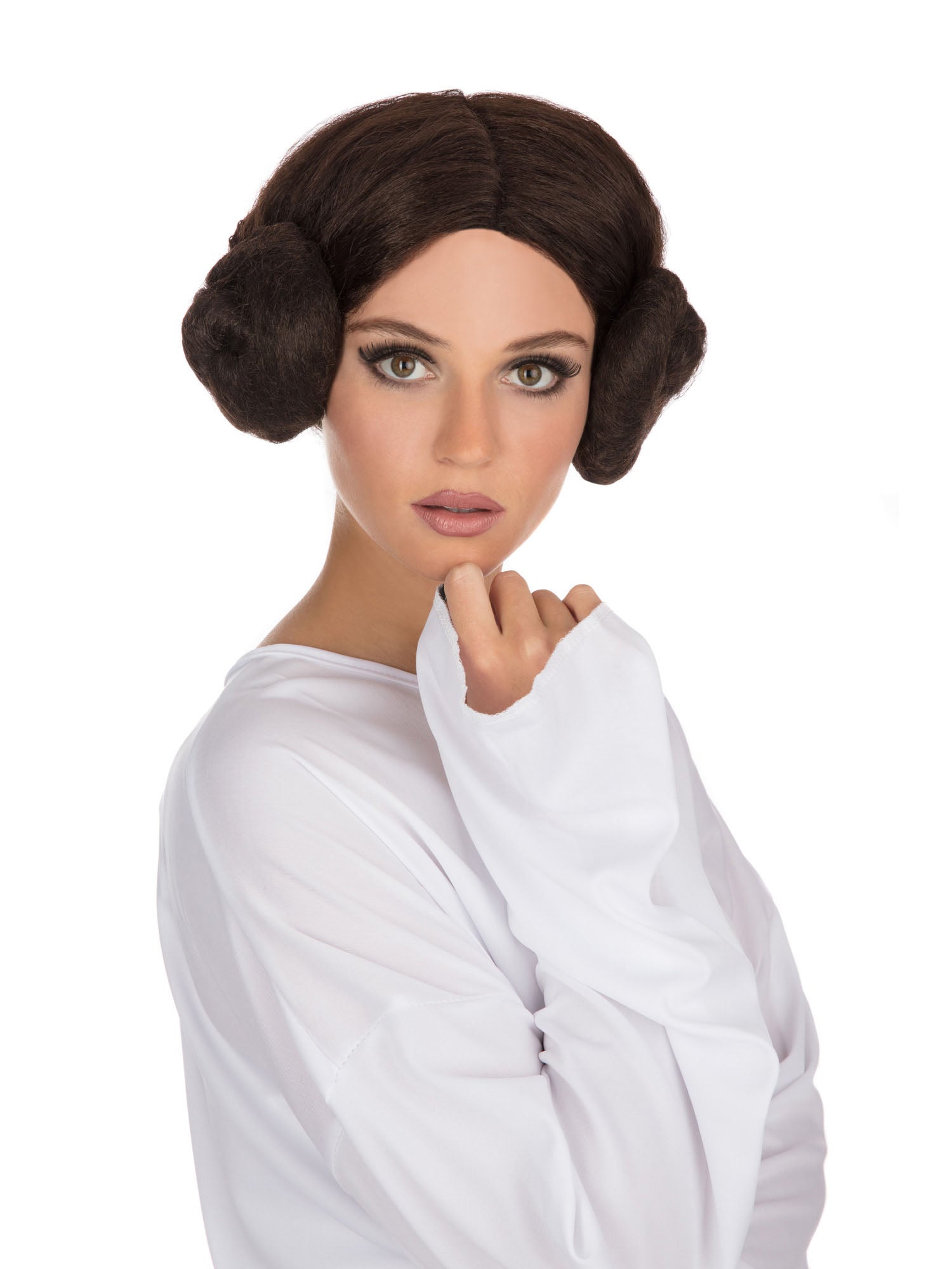 Space Princess, brown, Generic, Wig, One Size, Back