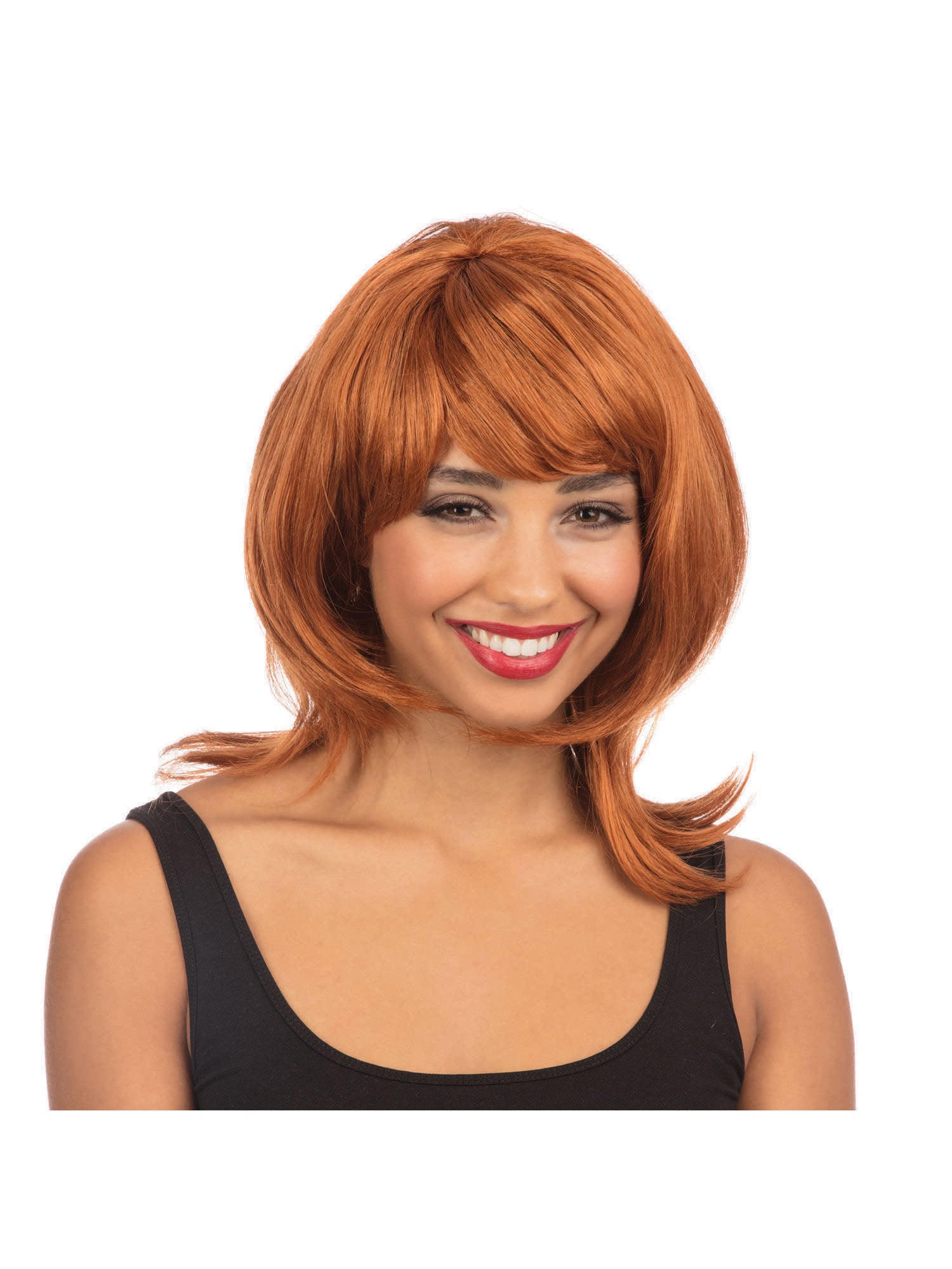 Mid Ginger, Ginger, Generic, Wig, Layered, Front