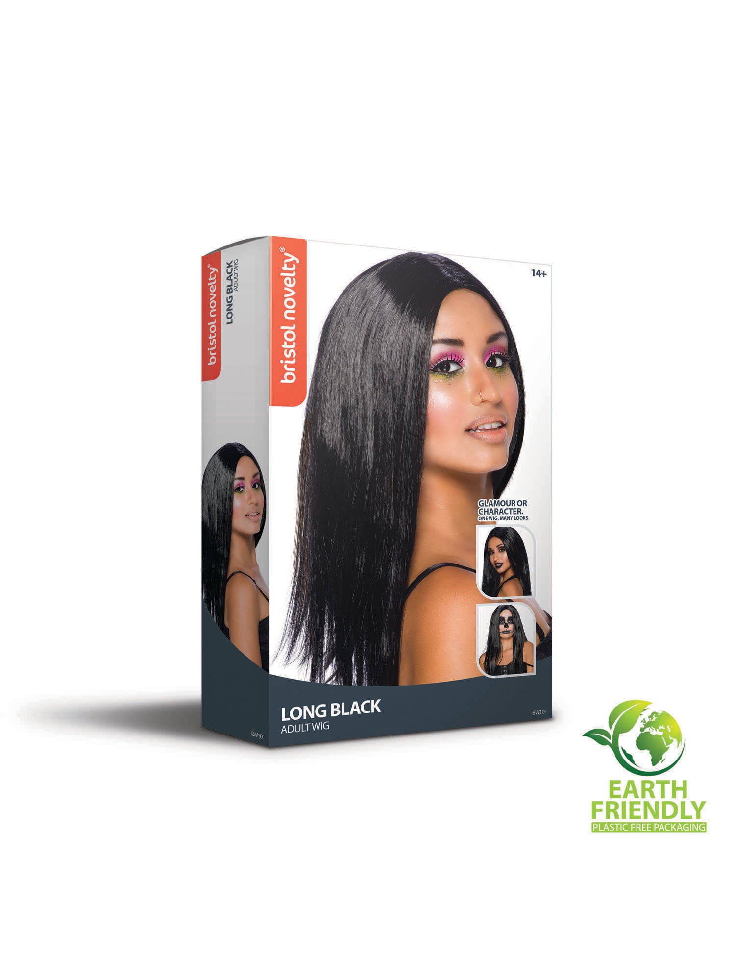 Long Black, Black, Generic, Wig, Long, Other