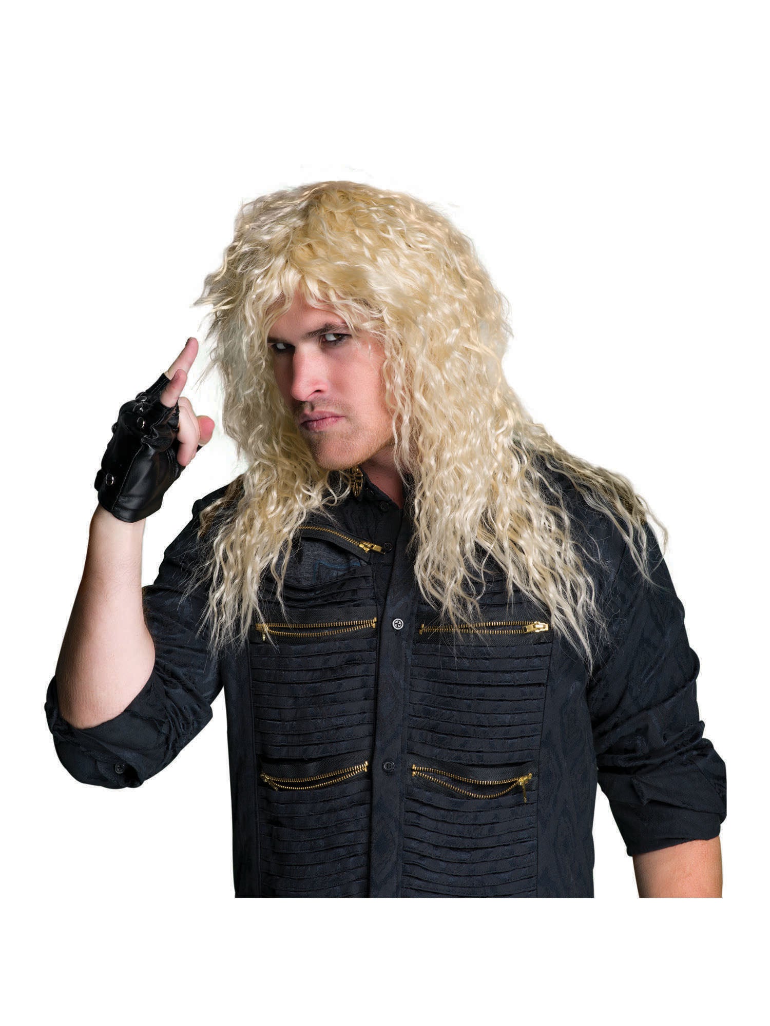 Rock Star Blonde, Blonde, Generic, Wig, One Size - Boxed, Front