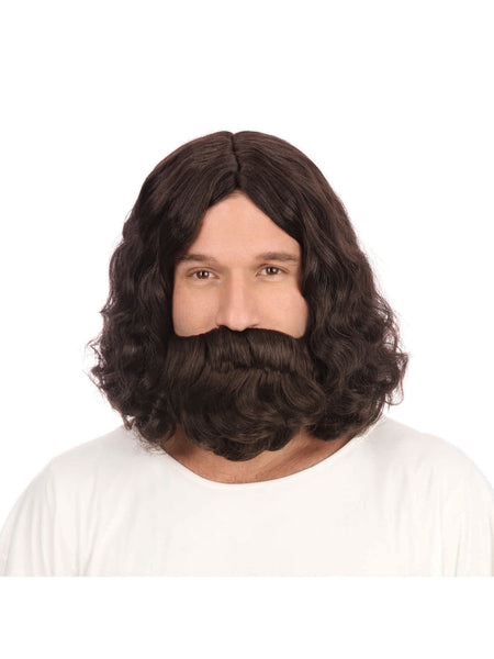 Hippie Or Jesus Wig And Beard Set