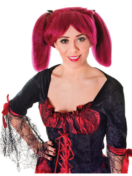 Burgundy Steampunk Wig