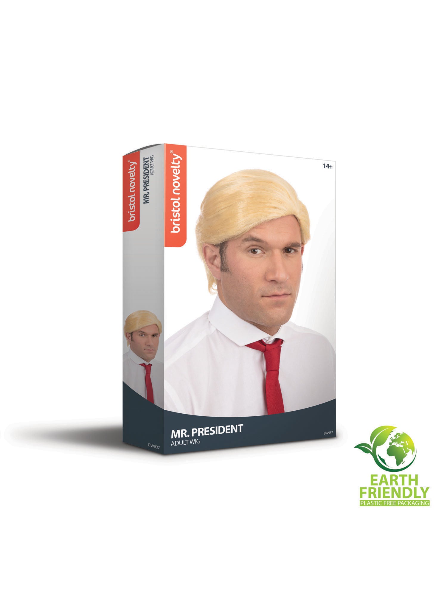Trump, Blonde, Trump, Wigs, One Size, Back