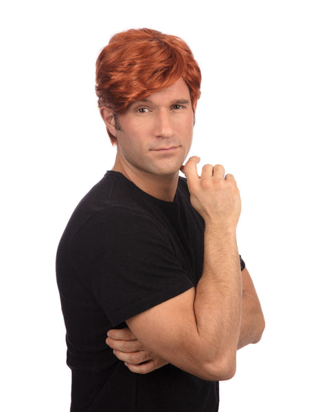 Ginger Mens Side Parting Wig