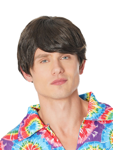 Brown 60's Male Wig