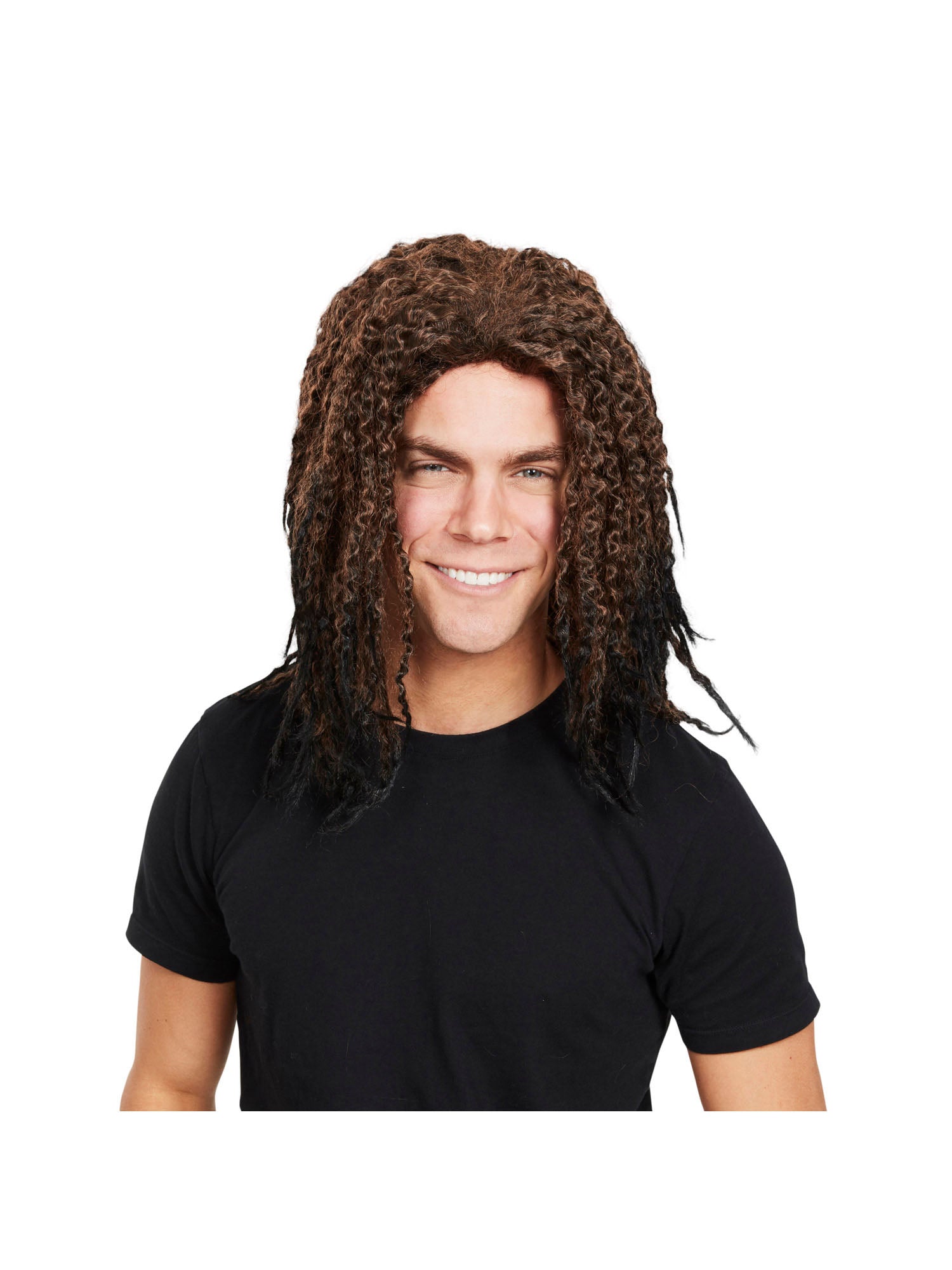 Dreadlock, Brown, Generic, Wig, One Size, Back