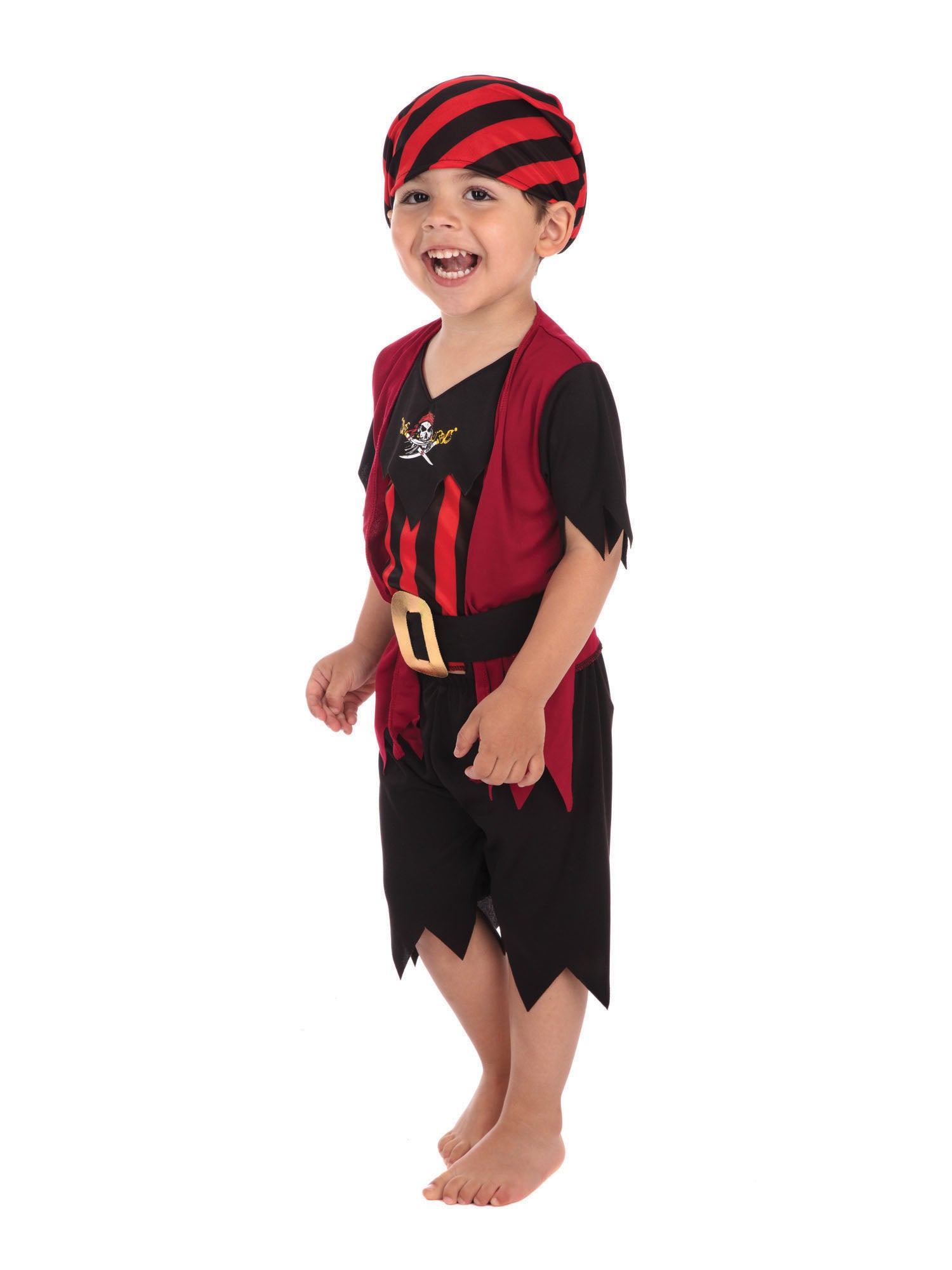 Pirate, Multi, Generic, Kids Costumes, Toddler, Back