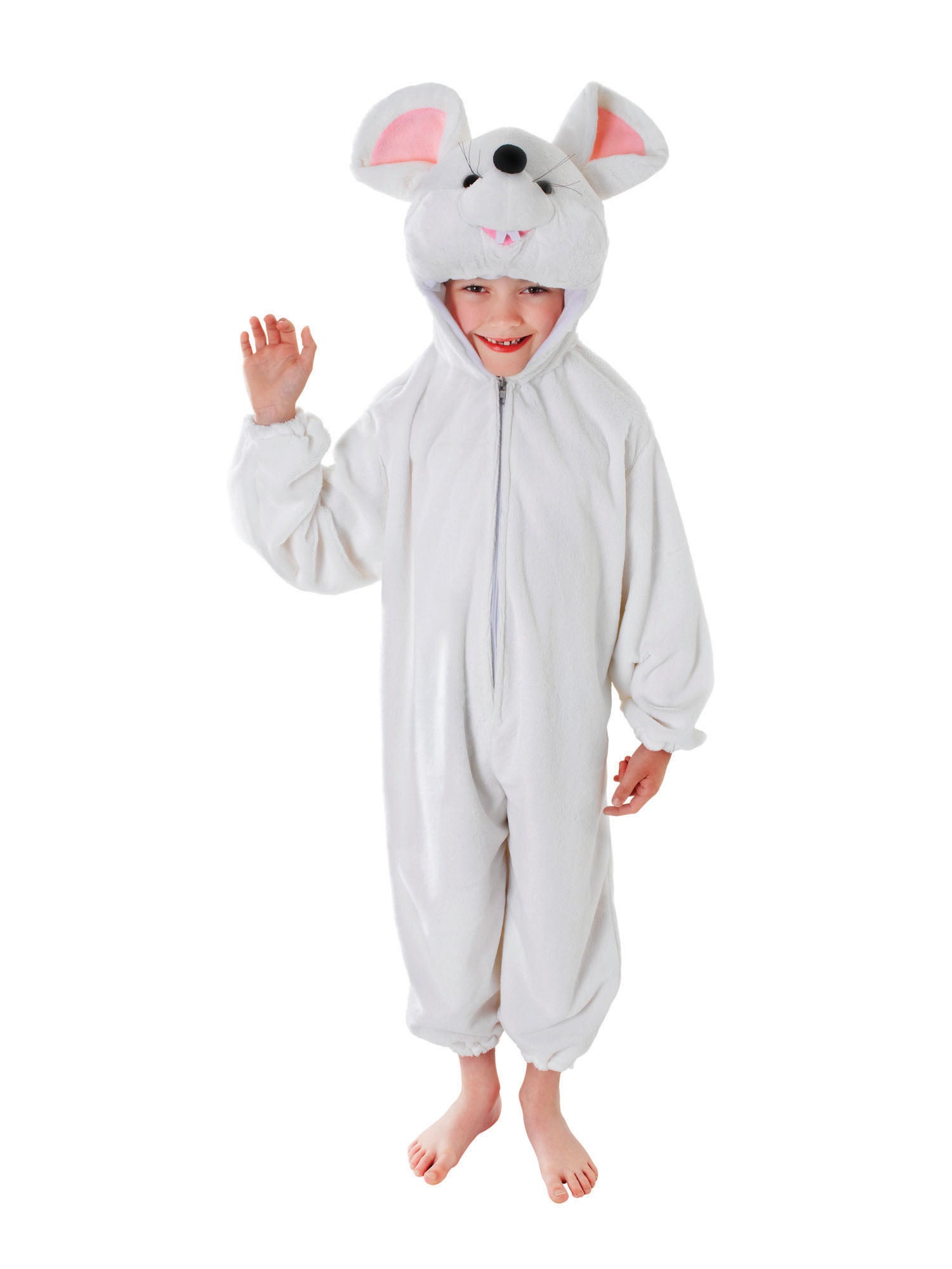 Mouse, White, Generic, Kids Costumes, Medium, Front