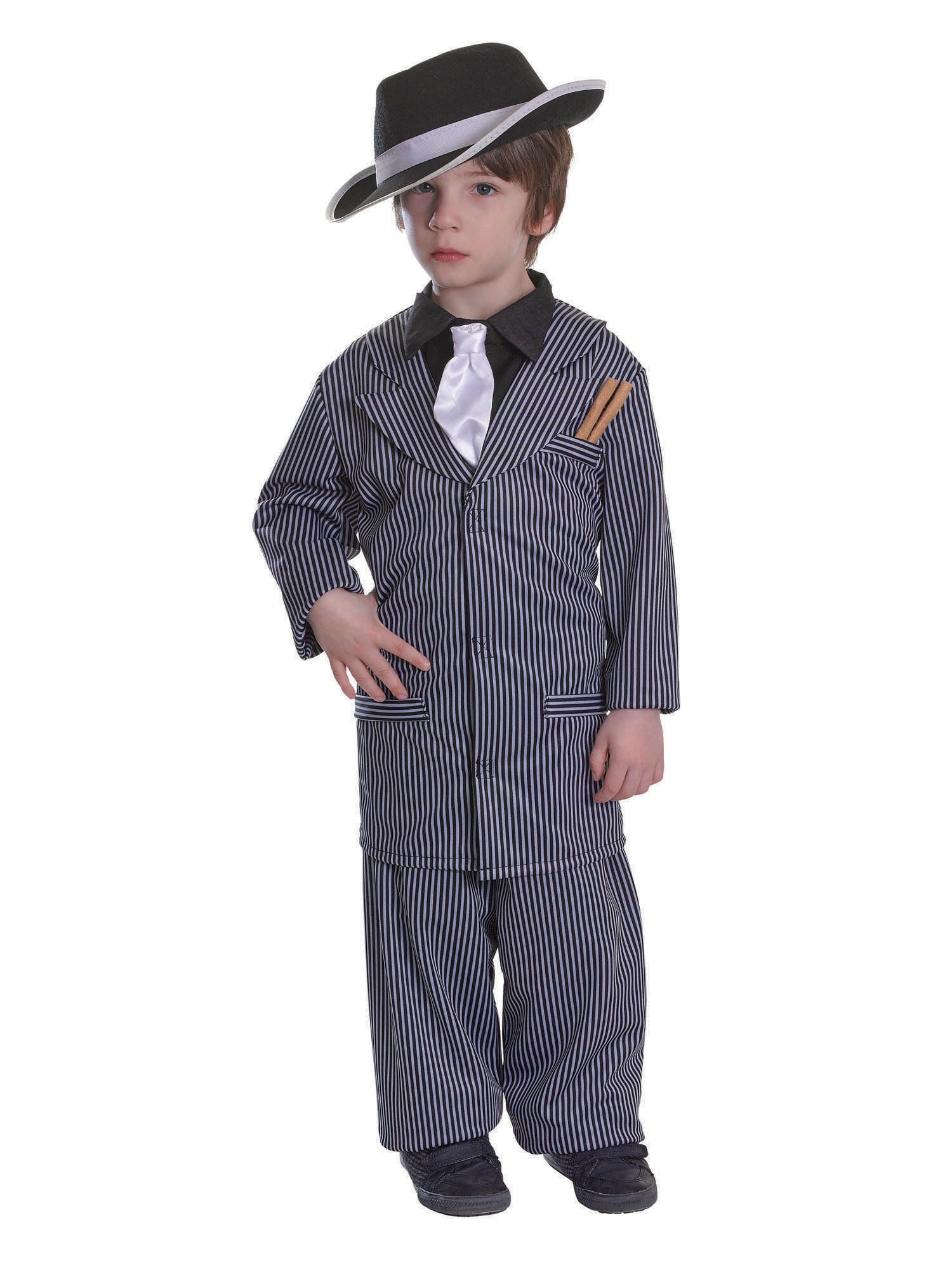 Gangster, Multi, Generic, Kids Costumes, Large, Front