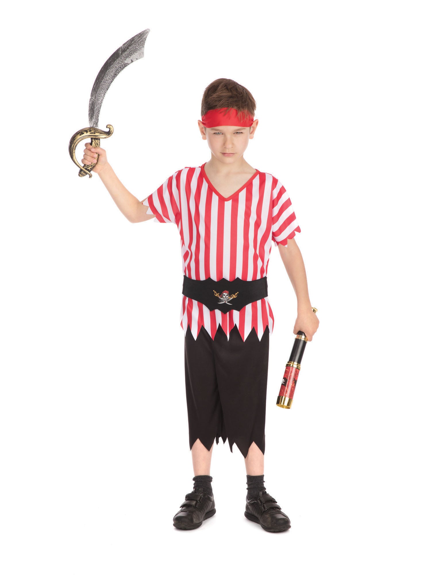 Pirate, Multi, Generic, Kids Costumes, Medium, Front