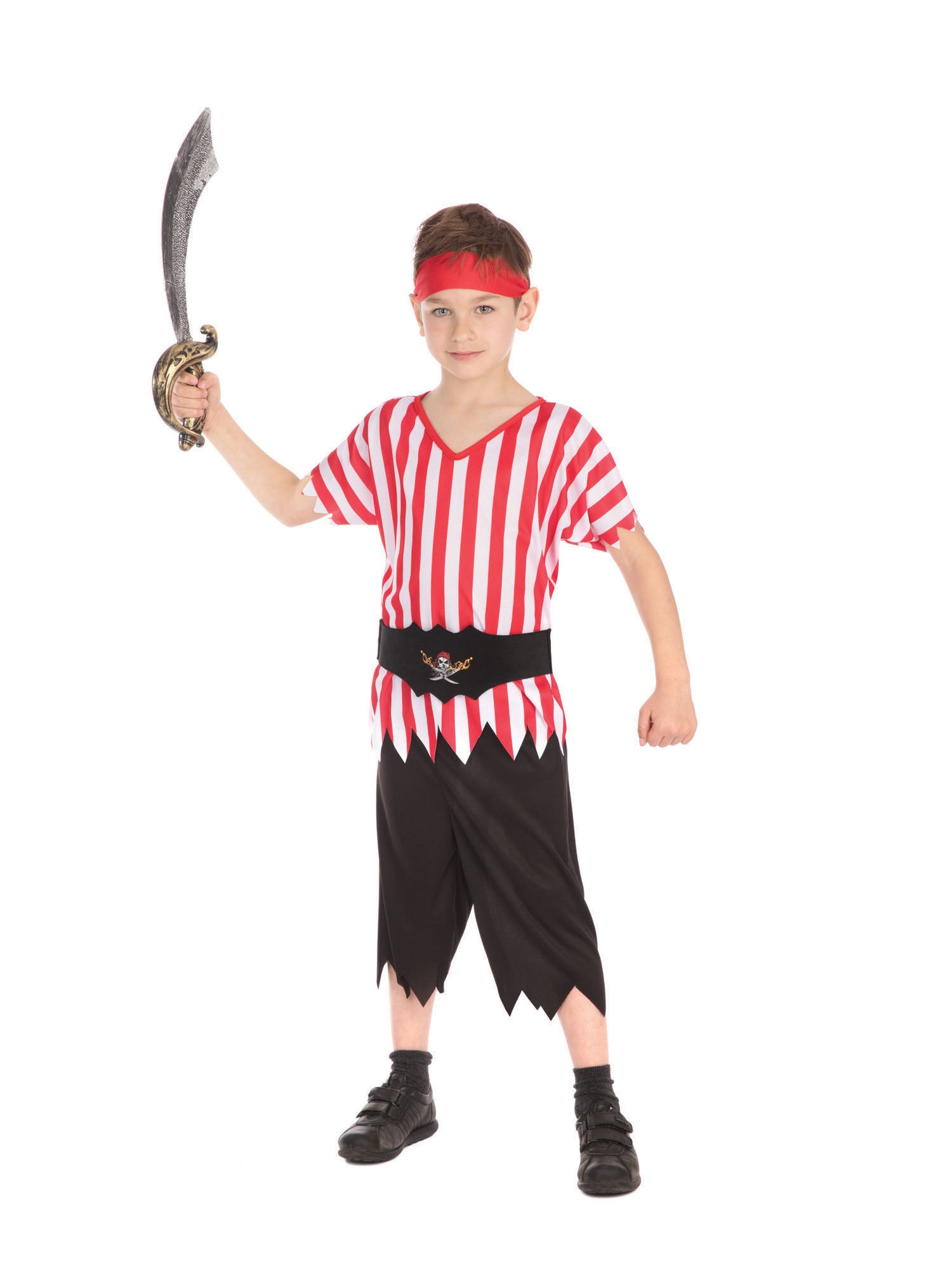 Pirate, Multi, Generic, Kids Costumes, Medium, Back