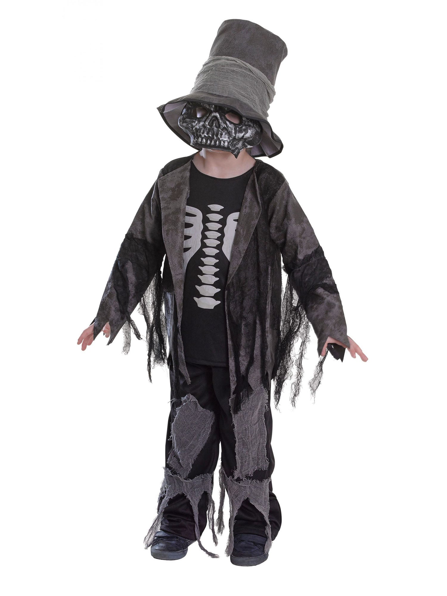 Skeleton, Multi, Generic, Kids Costumes, Large, Front