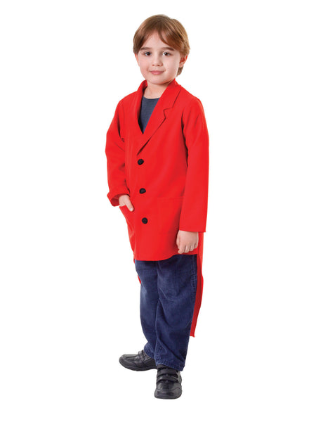 Kids Red Tailcoat Costume