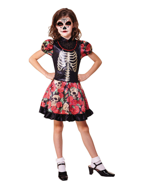 Kids Day Of The Dead Girl Costume