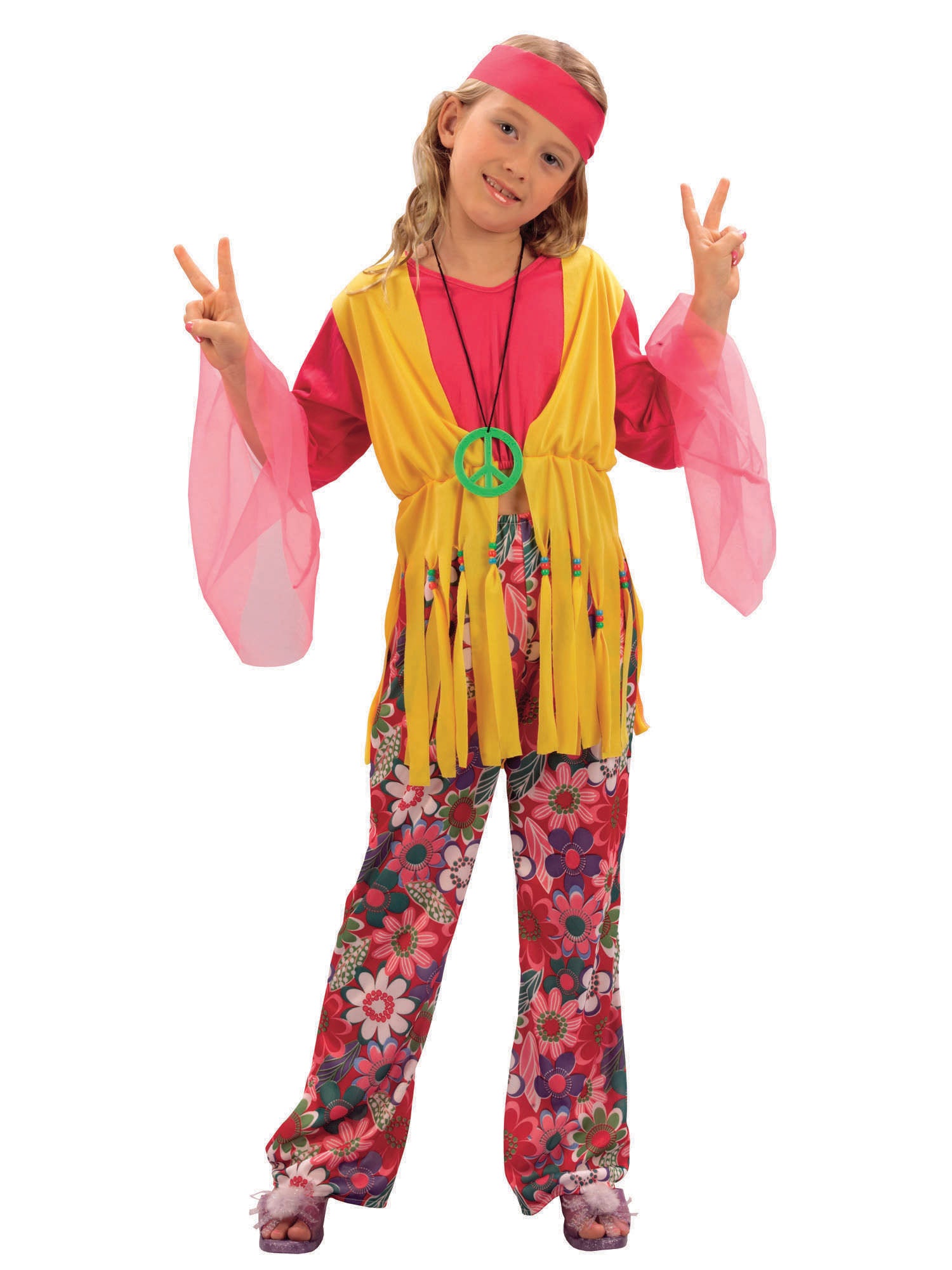 Hippie, Multi, Generic, Kids Costumes, Large, Front