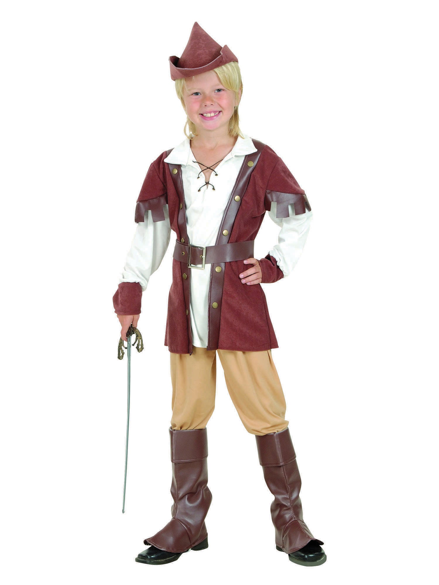 Robin Hood, Multi, Generic, Kids Costumes, Small, Front