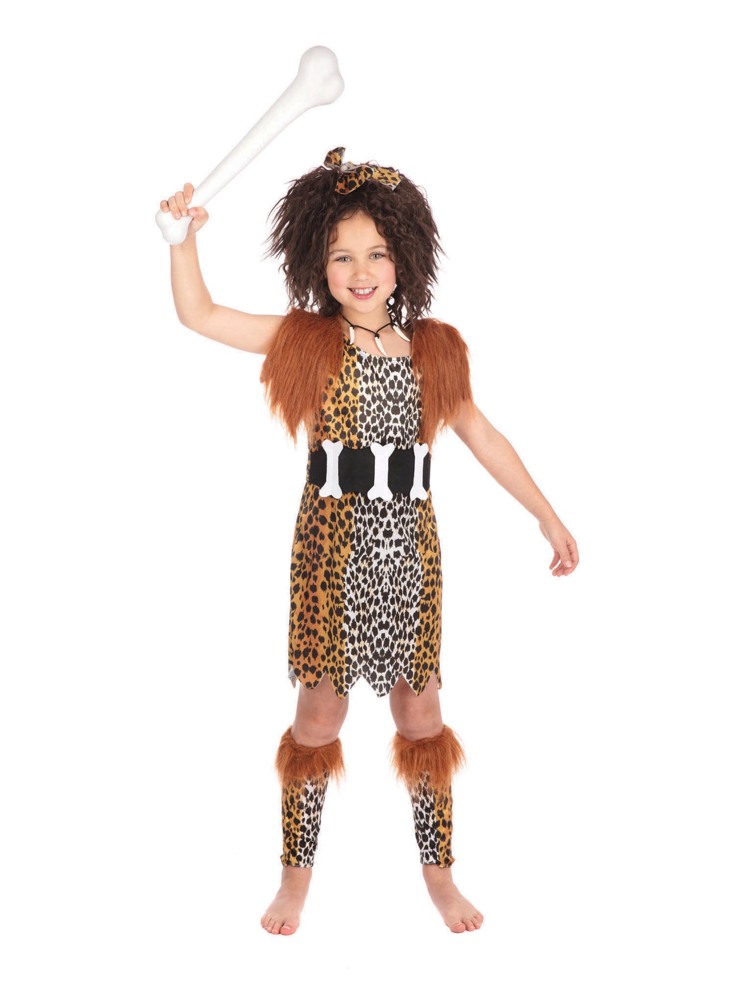 Cavegirl, Multi, Generic, Kids Costumes, Extra Large, Other