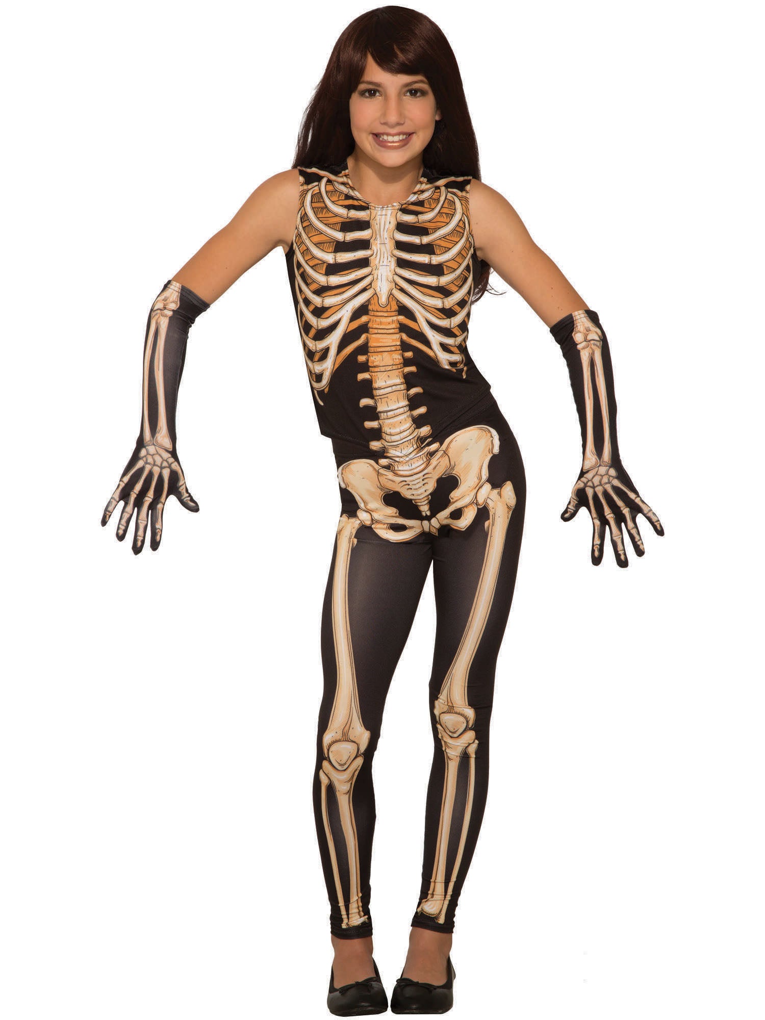 Skeleton, Multi, Generic, Kids Costumes, Large, Front