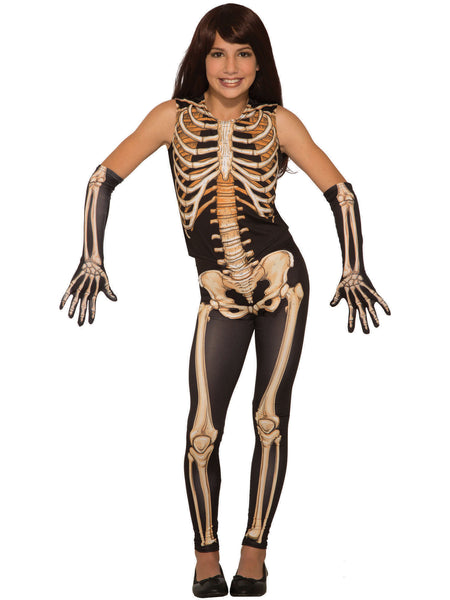 Kids Pretty Bones Skeleton Costume