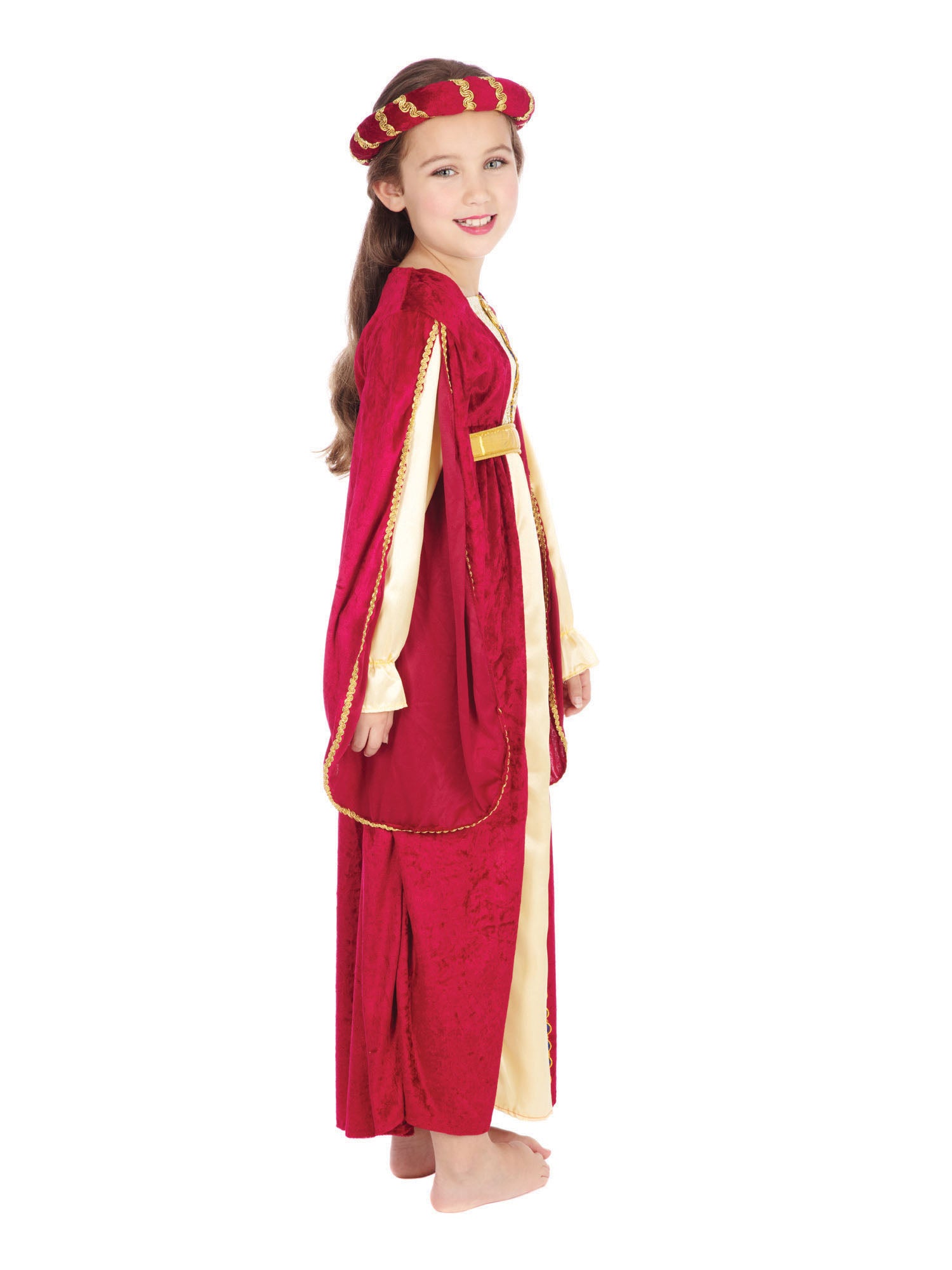 Princess, Red, Generic, Kids Costumes, Extra Large, Back