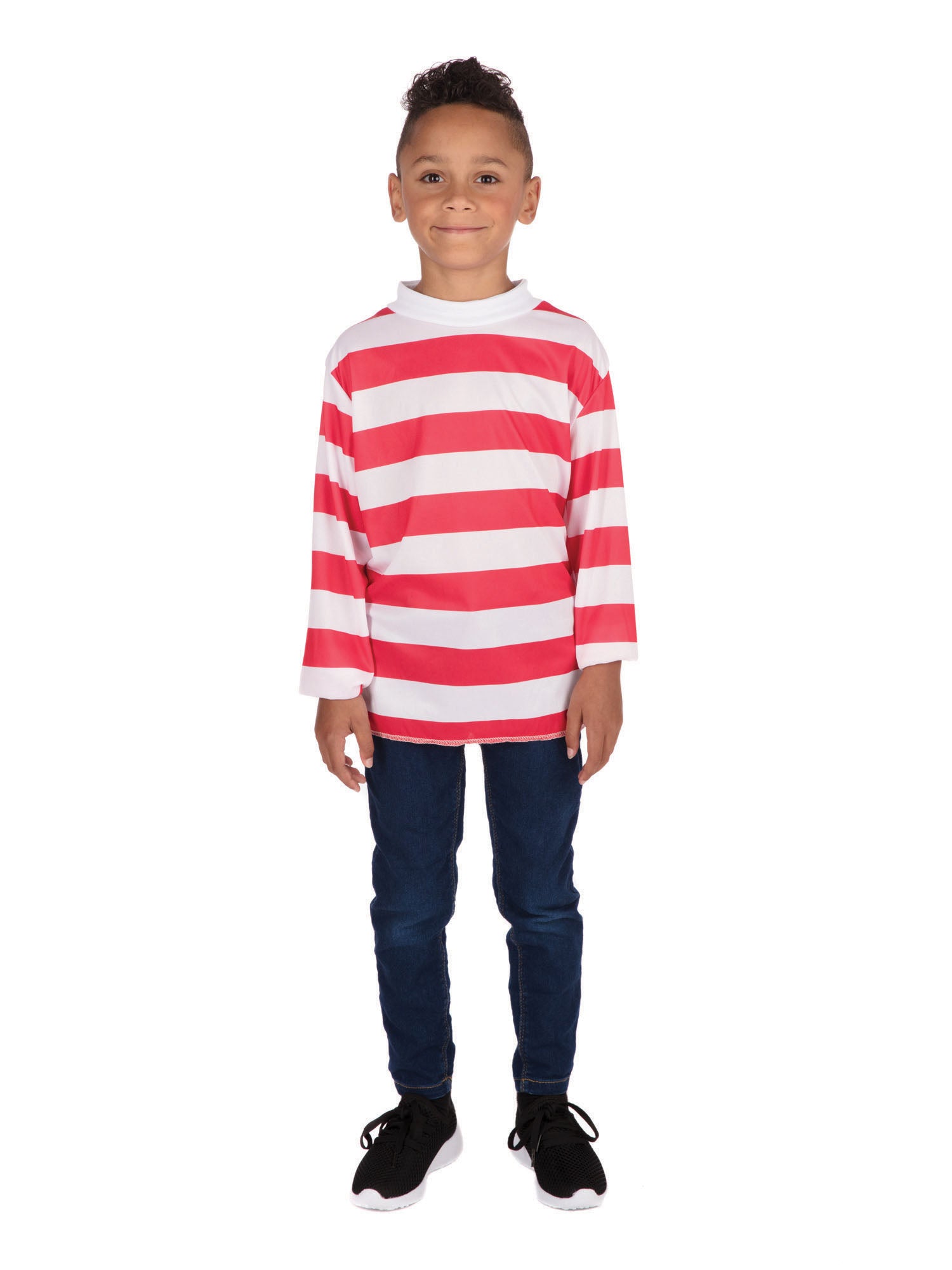 Red And White Stripe, mutli-colored, Generic, Kids Costumes, Extra Large, Front