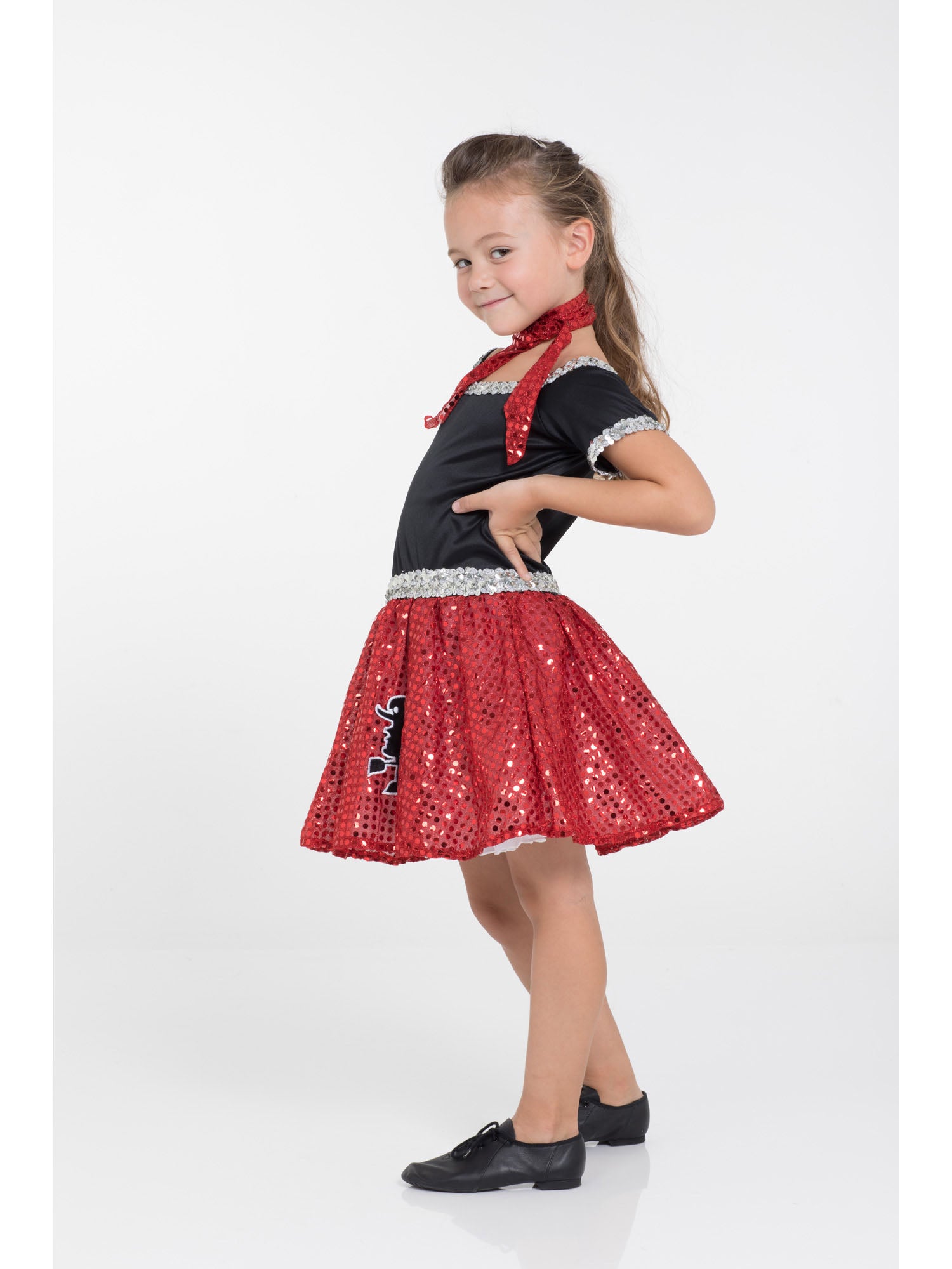 1950s, Red, Forum, Kids Costumes, Large, Back