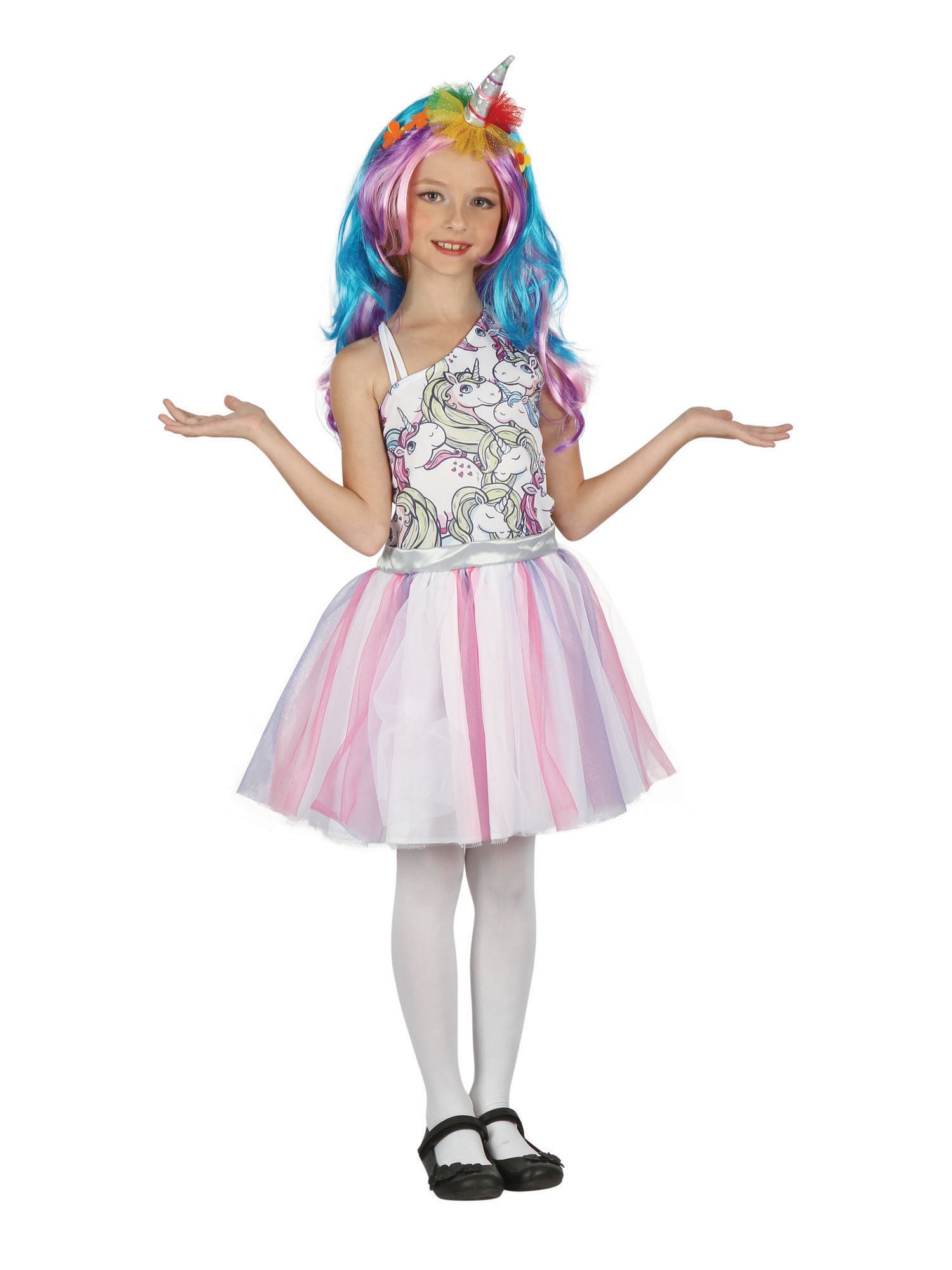 Unicorn, Multi, Generic, Kids Costumes, Large, Front