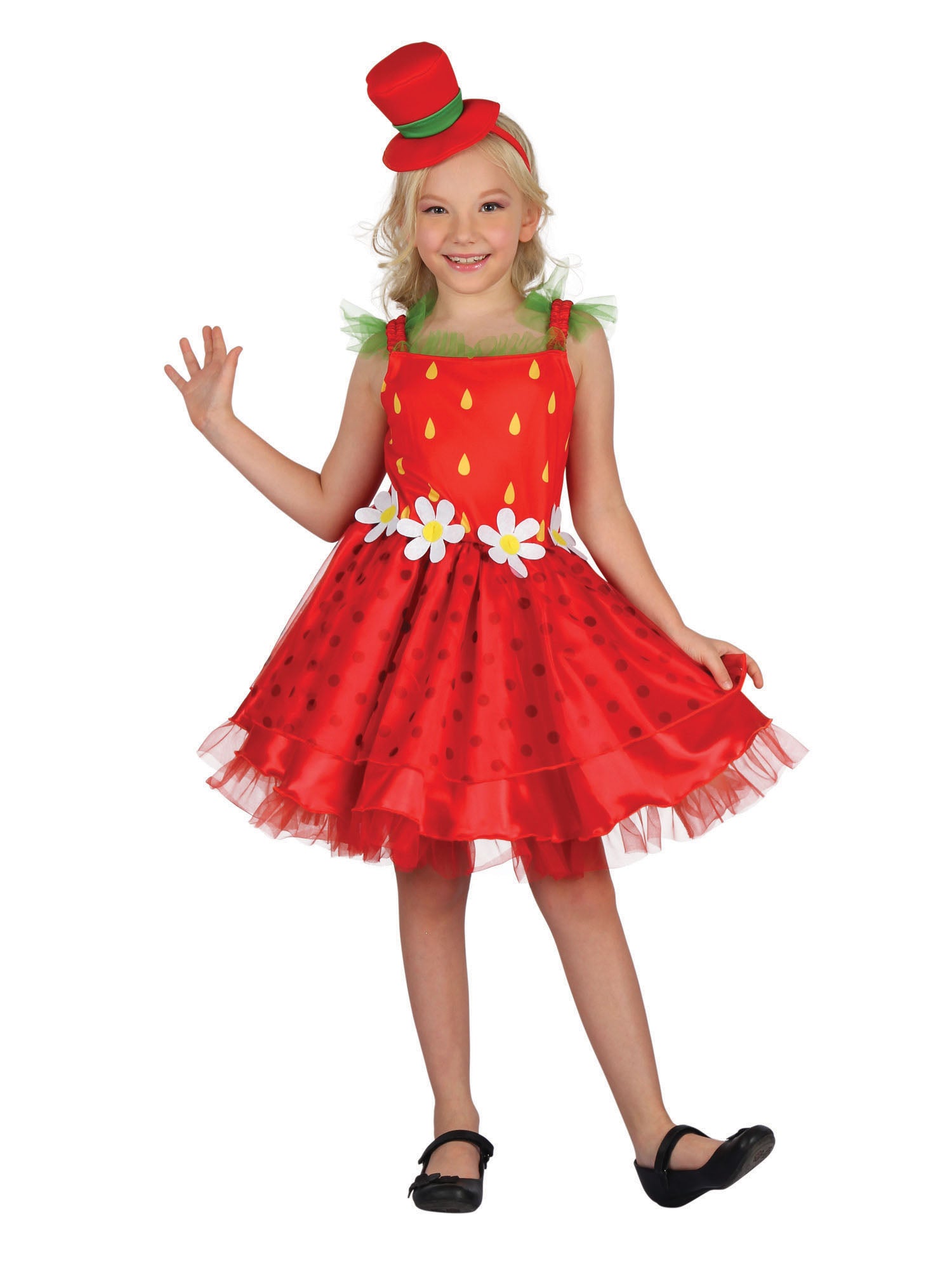 Strawberry Dress, Multi, Generic, Childrens Costume, Medium, Front