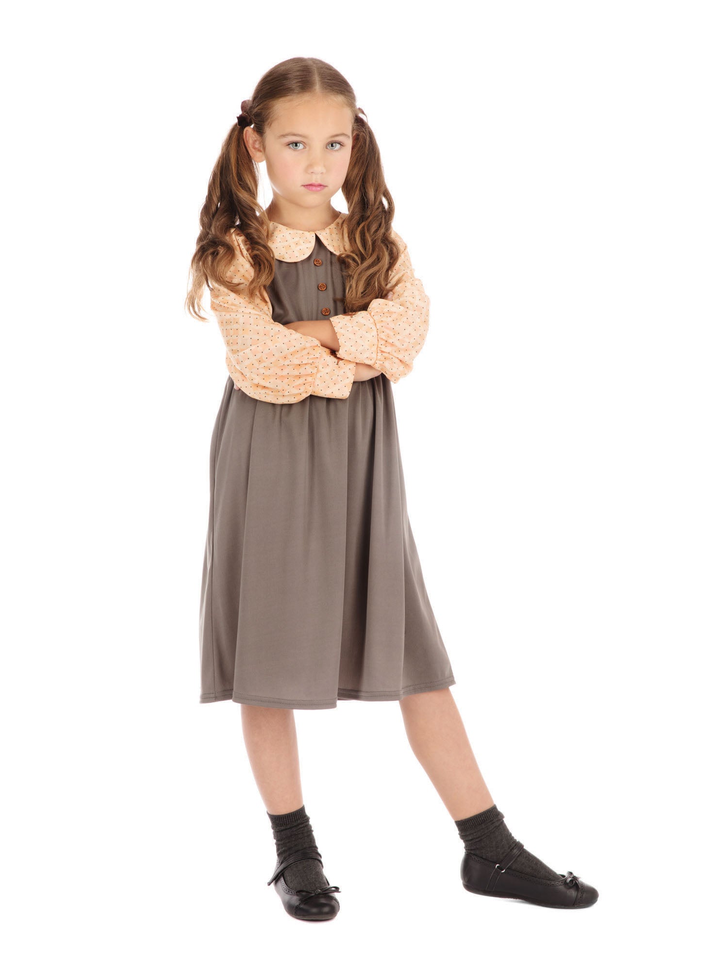 Schoolgirl, Multi, Forum, Kids Costumes, Extra Large, Front