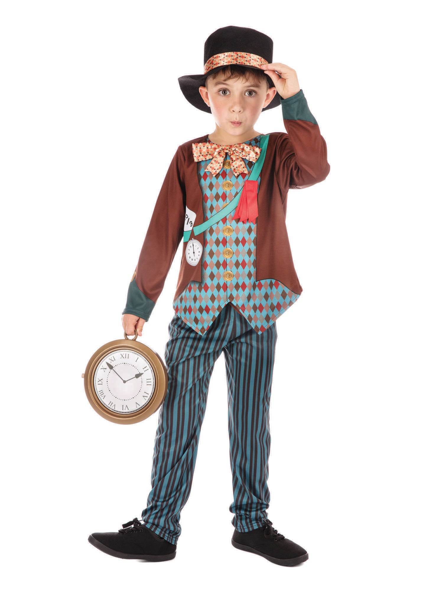 Mad Hatter, Multi, Generic, Kids Costumes, , Back